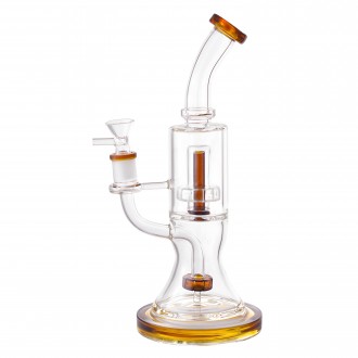 10.5" Dual Matrix Perc Cylindrical Water Pipe - [HXCP379]