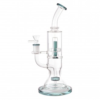 10.5" Dual Matrix Perc Cylindrical Water Pipe - [HXCP379]