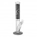 16-inch Circuit Heart Straight Tube Water Pipe – Artistic Glass Design
