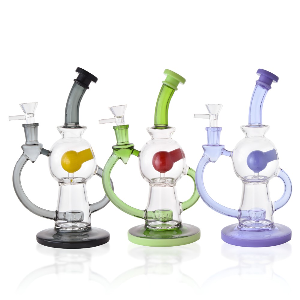 9-inch Galactic Core Orb Showerhead Perc Recycler Water Pipe