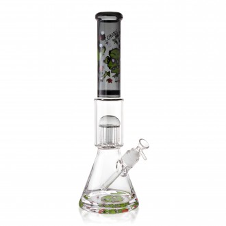 16" 25mm Thick Base Zombie Art Tree Perc Beaker Bong - Assorted Colors