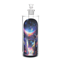 On Point Glass - 10" Galactic Gateway - A Cosmic Adventure Gravity Water Pipe