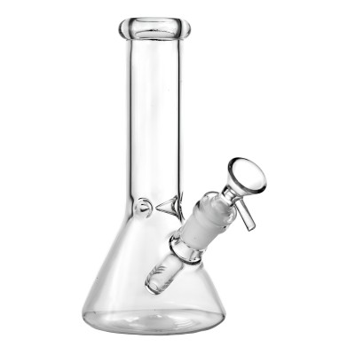 8" 4mm Thickness Beaker Water Pipe - Clear [HXCP940]
