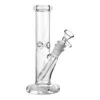 8" 4mm Thickness Straight Tube Water Pipe - Clear [HXCP946]