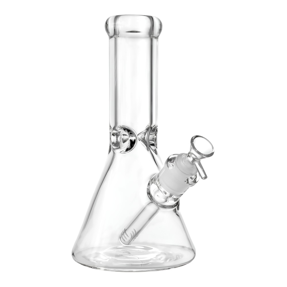 10 Inch 7mm Thick Clear Beaker Glass Water Pipe HXCP960
