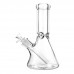 10 Inch Clear Beaker Water Pipe – 9mm Thick Glass