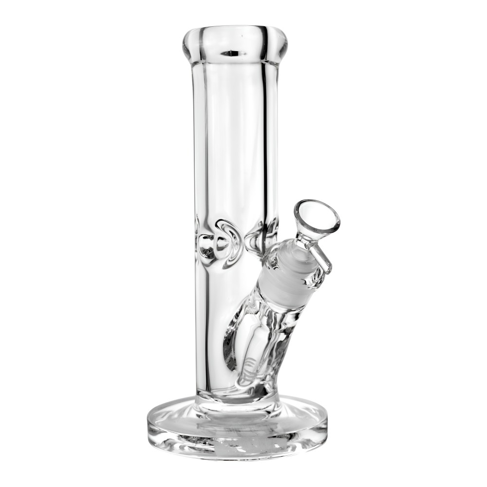 10 Inch Clear Straight Tube Water Pipe – 9mm Thick Glass