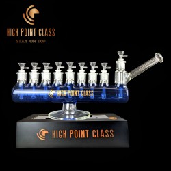 High Point Glass - Smoke-labra Menorah Water Pipe - [BT23]