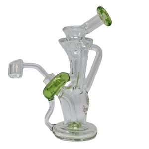 High Point Glass - 7" Donut Recycler Rig Water Pipe 14Female [OG56]