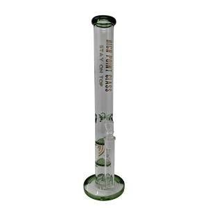 High Point Glass - 17" Double Honeycomb Perc Straight Water Pipe 14Female [PHX354]
