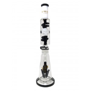 18" High Point Glass Skull Freezable Coil W/ 4 Arm Perc Water Pipe  [PHX455]