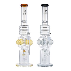 18" High Point Glass Multi Ball Recycler Water Pipe [WPA-227] 