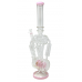 High Point Glass - 18.5" Quad-Honeycomb & Spiral Multi Perc Recycler Water Pipe Rig - [WPA297]