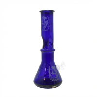 12" Frosted Bubble Base Water Pipe