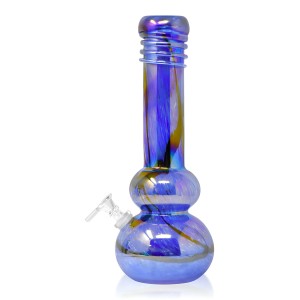 12" Long Neck Ground With Hat Soft Glass Water Pipe - Stylish and Durable Glass Water Pipe