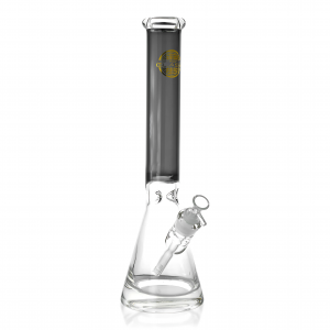 On Point Glass - 16" Color Tube 25mm Thick Base Beaker Bong - Assorted Colors