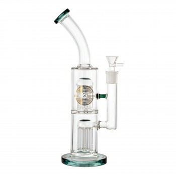 On Point Glass - 12" Double Tree Perc Water Pipe