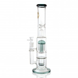 On Point Glass - 16" Tree & HoneyComb Perc Water Pipe - Assorted Colors