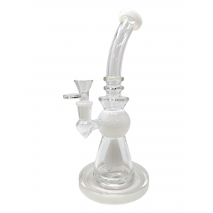 10" Bent Neck Color Ball / Perc Water Pipe [JD041]  