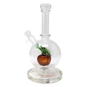8.5" Lifted Ball Base Pumpkin Perc Beaker Water Pipe - [JD150]