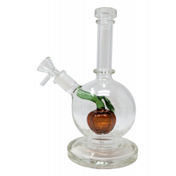 8.5" Round Base  W/ Pumpkin Perc Water Pipe [JD150]