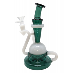 10" Teapot Shape With Shower Head Perc Double Recycler [JD152]