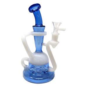 10" Teapot Shape With Shower Head Perc Double Recycler [JD152]