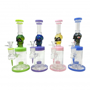 11" Skull Art Perc Water Pipe [JD700] 