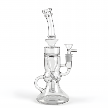 11" Clear Fab Egg Recycler Water Pipe