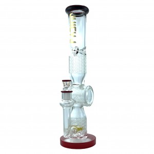 Juicy J - 15" Ecochamber Intricate Art Shower Head Perc Water Pipe - [JJ-233]