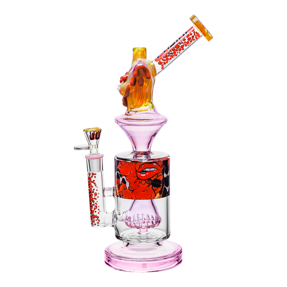 Juicy J 13 Inch Dripping Honey Splash Glass Water Pipe [JJ-354]