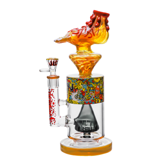 Juicy J - 12" Colorful, Quirky, Foot-Shaped Glass Water Pipe - [JJ-355]