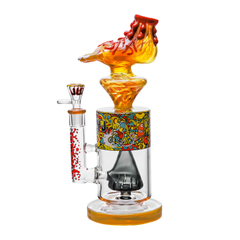 Juicy J - 12" Colorful, Quirky, Foot-Shaped Glass Water Pipe - [JJ-355]
