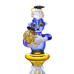 Juicy J 12 Inch Buzzed Bear’s Honey Mission Glass Water Pipe [JJ-357]