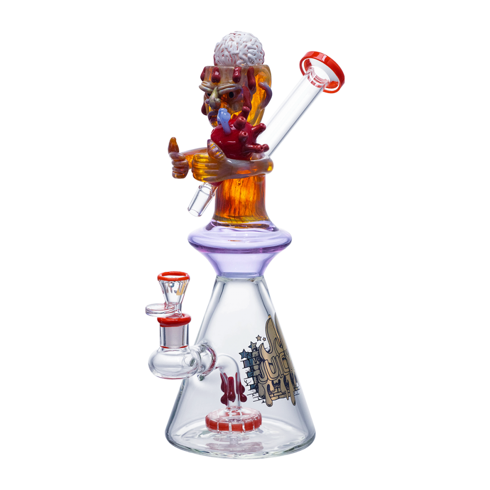 Juicy J 11 Inch The Big Brain Artistic Glass Water Pipe [JJ-360]