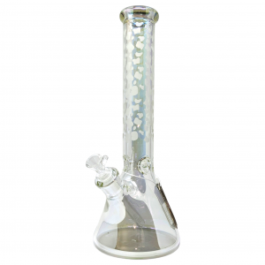 15" Chill Glass ElectroP SandB Decal Beaker Water Pipe 14F [JLA86]