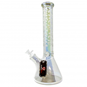 15" Chill Glass ElectroP SandB Decal Beaker Water Pipe 14F [JLA86]