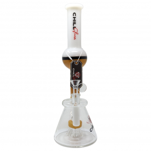 Chill Glass - 14.5" Jellyfish & Donut Perc Baker Water Pipe - [JLB-02]
