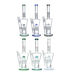 14" Chill Glass Matrix Perc Water Pipe - [JLB-150]