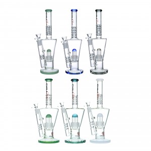 14" Chill Glass Matrix Perc Water Pipe - [JLB-150]