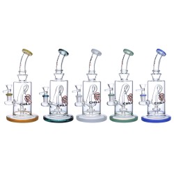Chill Glass -10" Recycler Perc Water Pipe [JLD-149]