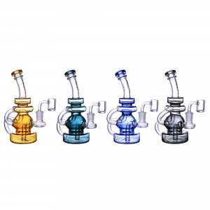 Chill Glass - 7" Recycler Rig Water Pipe 14Female [JLE-252]