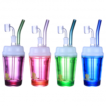Chill Glass - 9.2" "Sip & Smile" Water Pipe [JLE-333]
