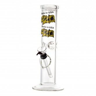 10" Glass on Rubber "420" Decal Art Straight Water Pipes