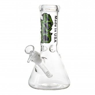 8" USA Made "420" Decal Art Beaker - Assorted [JO53]