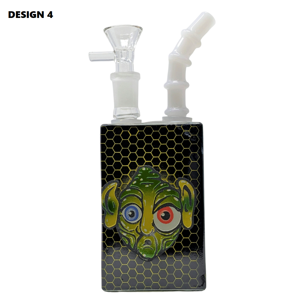 8'' Juice Box Rig Water Pipe 14mm Male Joint Includes 14mm Bowl