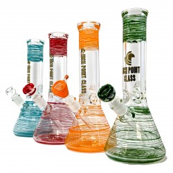 High Point Glass - 12" USA Blown 9mm Beaker Water Pipe - [L-38]