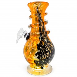 6" Wide Bottom With Rings Glass On Rubber [L0097] 