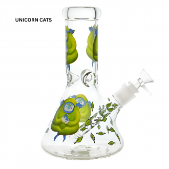 9" 5mm Thick Beaker Water Pipe – Assorted Themes