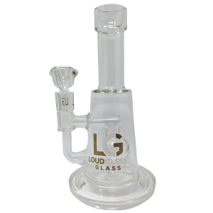 8" Loud Cloud Glass Water Pipe [10275]